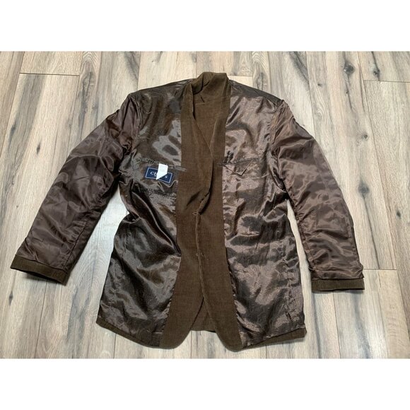 Chaps Men’s 38R Brown Corduroy 2 Button Sport Coat Single Vent Standard Notch 4 - Picture 7 of 11